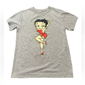 Betty Boop Gray T-Shirt size Large